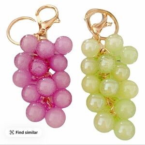 Grape keychains brand new✨